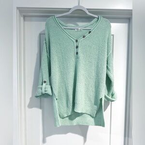 Mint Green Short Sleeve Sweater